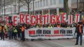 Öffentlicher Dienst: Mehrere Tausend im Warnstreik – Verdi fordert Hamburg-Zulage