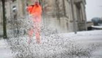 Glätte in Berlin: Winterwetter in Berlin: Stadtreinigung ist im Dauereinsatz