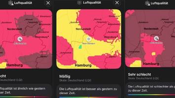 Dicke Luft über Norderstedt: Wetter-Apps zeigen konstant Alarmstufe Rot