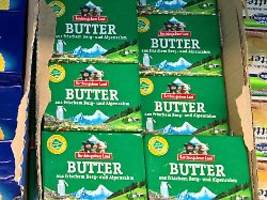 händler seien froh: molkereichef hält butterpreis oben und warnt vor gefährlichem preiskampf