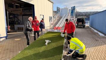 Skispringen in Berlin? Eine mobile Schanze macht es möglich
