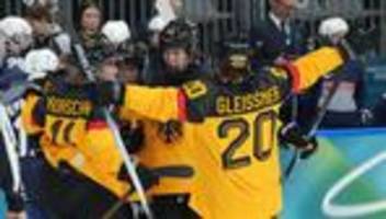 Eishockey bei Olympia: 2:1 gegen Frankreich: DEB-Frauen kurz vor Viertelfinaleinzug