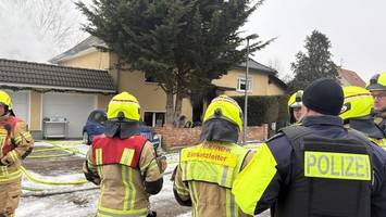 Brand in Französisch-Buchholz – Person schwer verletzt