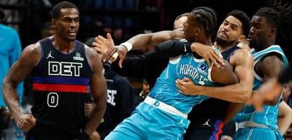 Charlotte Hornets vs. Detroit Pistons: Heftige Schlägerei in der NBA