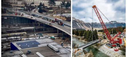 Der Riesen-Kran kommt: Die spektakuläre Phase auf der B10-Baustelle startet