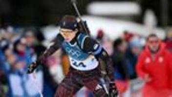 winterspiele in italien: nach platz vier: biathletin voigt mit social-media-pause