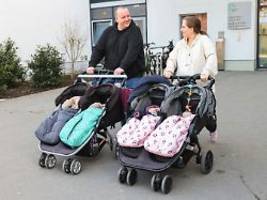 es ist eigentlich zufall: paar aus bayern erwartet zum dritten mal zwillinge