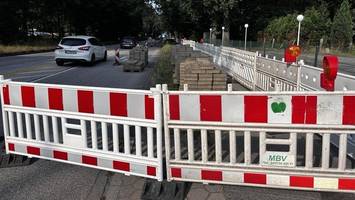 an der autobahn in hamburgs süden wird jetzt monatelang gebaut