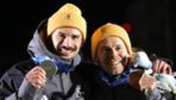 Olympische Winterspiele: Deutsche Skeleton-Athleten gewinnen Silber und Bronze