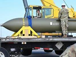 Nach Abwurf auf Irans Atomfabrik: USA bestellen neue bunkerbrechende Bomben