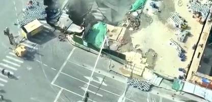 shanghai: u-bahn-tunnel stürzt ein – videos zeigen dramatischen vorfall