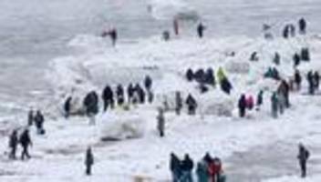 Eisiges Naturspektakel: Die Eisberge in Geesthacht trotzten dem Tauwetter