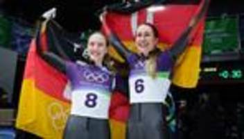 Olympische Winterspiele: Deutsche Skeleton-Pilotinnen holen Silber und Bronze