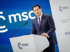 us-außenminister in münchen: rubio bietet europa freundschaft an - wenn es us-perspektive teilt