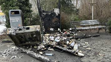 Bücherbox am Obersee erneut durch Feuer komplett zerstört