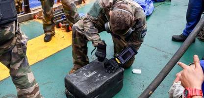 Französische Marine beschlagnahmt 2,4 Tonnen Kokain