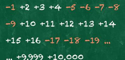 summe aus 10.000 zahlen gesucht - rätsel der woche