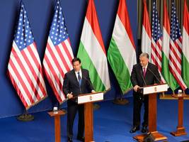 Marco Rubio in Budapest: Orbán hofft auf Hilfe aus Amerika