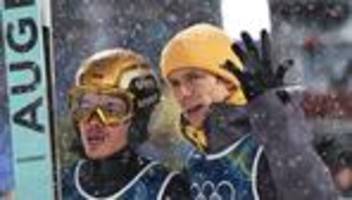 Olympische Winterspiele: Abbruch: Wellinger und Raimund verpassen Medaille im Team