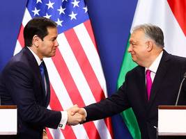 marco rubio in budapest: orbán sucht hilfe bei trumps regierung