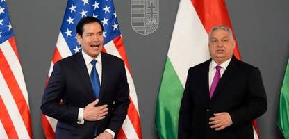 Ungarn - Marco Rubio bei Viktor Orbán: Jetzt wollen die Amerikaner Orbán retten