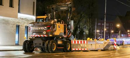 Notbaustelle verursacht Behinderungen auf der Tramlinie 4 in Augsburg