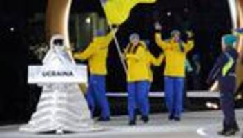 Olympische Winterspiele: Russin trug Ukraine-Schild bei der Eröffnungsfeier