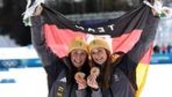 olympische winterspiele: wie ein ehering: gimmler und rydzek feiern olympia-bronze