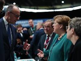 Sogar Smalltalk mit Merz: Die CDU begrüßt die verlorene Mutti mit großem Jubel