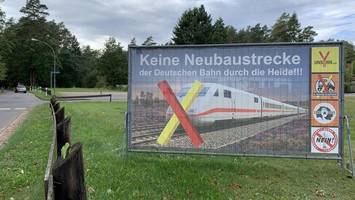 ice-trasse durch die heide: gegner befürchten massive folgen