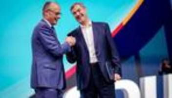 CDU-Parteitag: Merz und Söder beschwören Einheit in Regierungsverantwortung