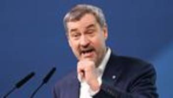 CSU-Chef Söder: Markus Söder teilt auf CDU-Parteitag gegen Linke und AfD aus