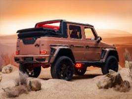 biest für eine million euro: fahrt im viertürigen brabus xl 800 cabrio - g-klasse mal luftig