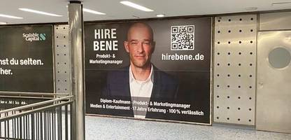 selbstvermarktung: arbeitsloser investiert 10.000 euro in plakate für jobsuche