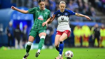 drei elfmeter und zuschauerrekord: hsv-frauen und bremen teilen sich die punkte