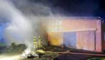 Brände: Pferdestall in Flammen – zwei Verletzte in Paderborn