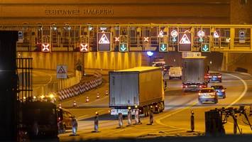 Elbtunnel-Sperrung frühzeitig beendet – doch Streik bremst Verkehr aus