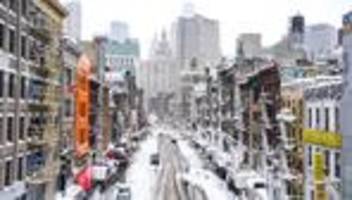 Schneesturm in den USA: US-Ostküste kämpft mit Folgen des Schneesturms
