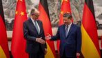 friedrich merz in china: kanzler merz kritisiert handelsdefizit mit china als nicht gesund