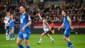 fußball: start in wm-quali: dfb-frauen wirbeln gegen slowenien