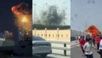 krieg in nahost: videos zeigen die ausmaße der iranischen angriffe im nahen osten