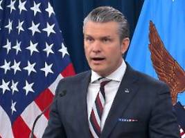 trump geht von weniger aus: hegseth: krieg könnte bis zu acht wochen dauern