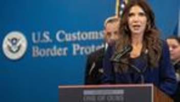 regierung: trump entlässt umstrittene heimatschutzministerin noem