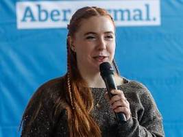 gottlose kanacken-stadt: vorständin der afd-jugendorganisation äußert sich rassistisch