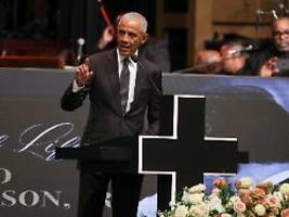 Auf Jackson-Gedenkveranstaltung: Obama beklagt Angriffe auf US-Demokratie