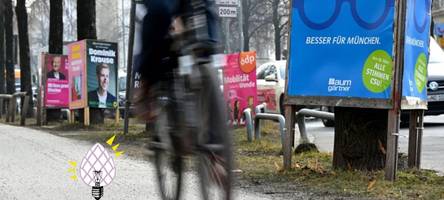 grünen-politikerin zeichnete schrift auf einem wahlplakat nur nach