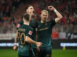 Bundesliga-Abstiegskampf: Werder siegt 4:1 bei Union, ein Punkt für St. Pauli