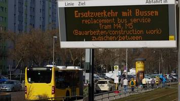 Bauarbeiten legen Tramverkehr nach Hohenschönhausen lahm
