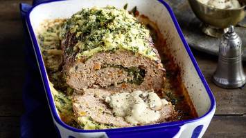 Hackbraten in der Frühlingsedition mit Bärlauch