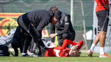 schockmoment bei union: torwart rönnow muss das training abbrechen